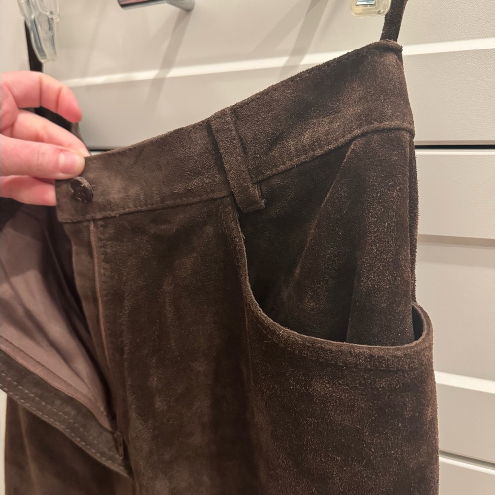 Miu Miu Dark Brown Suede Skirt - Picture 10 of 12
